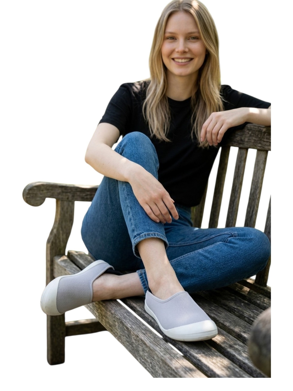 Mahabis Summer Casual Slip-On Mesh Sneakers in Light Gray